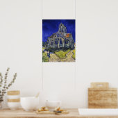 Poster Van Gogh - L'église à Auvers-Sur-Oise (Cuisine)