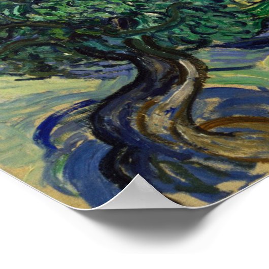Poster Van Gogh - Les oliviers (Coin)
