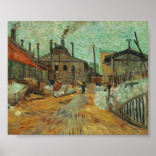 Poster Van Gogh - L'usine d'Asnieres (Devant)