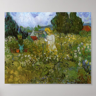 Poster Van Gogh - Mademoiselle Gachet in her garden