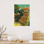 Poster Van Gogh - Mion ou Jardin derrière une maison (Cuisine)