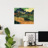 Poster Van Gogh - Mont Gaussier (Bureau à domicile)