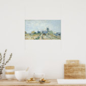Poster Van Gogh - Montmartre Windmills And Vegetable Gard (Cuisine)