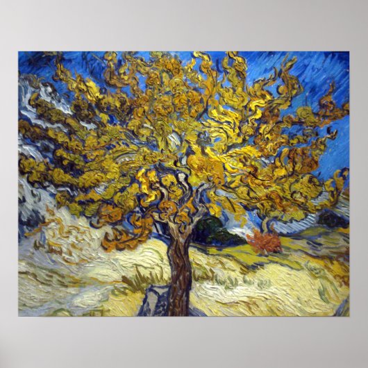 Poster Van Gogh Mulberry Tree Impressionism Art (Devant)