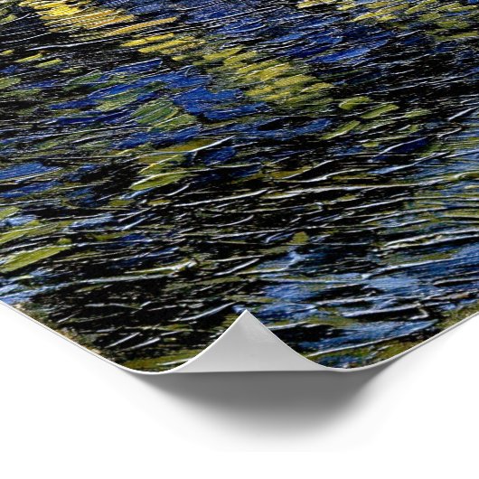 Poster Van Gogh - Nuit étoilée (Coin)