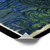 Poster Van Gogh - Nuit étoilée (Coin)