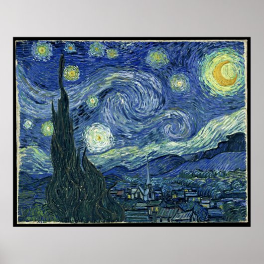 Poster Van Gogh - Nuit étoilée (Devant)