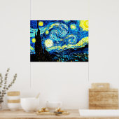 Poster Van Gogh : Nuit étoilée (Cuisine)