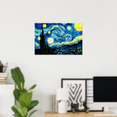 Poster Van Gogh - Nuit étoilée (Bureau à domicile)