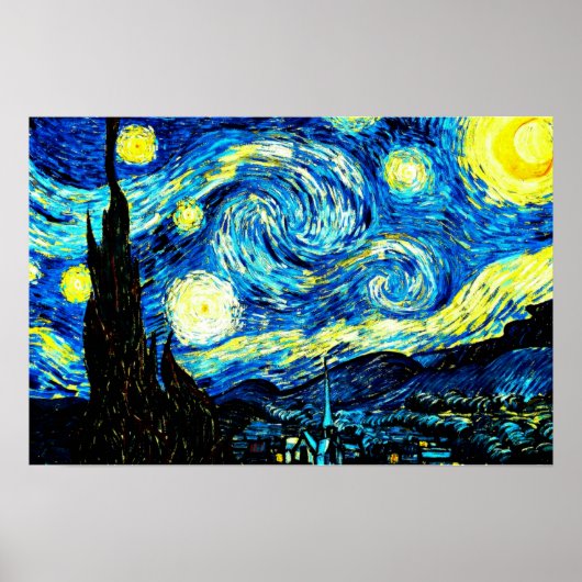 Poster Van Gogh - Nuit étoilée (Devant)
