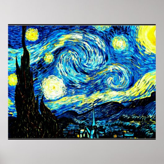 Poster Van Gogh - Nuit étoilée (Devant)