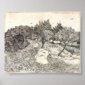 Poster Van Gogh - Oliviers (Devant)