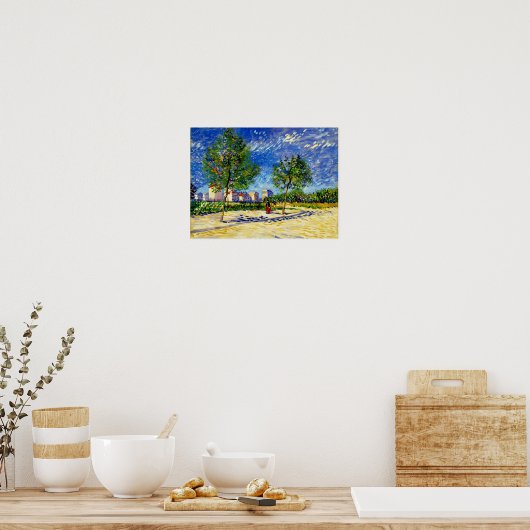 Poster Van Gogh Outskirts of Paris (Cuisine)