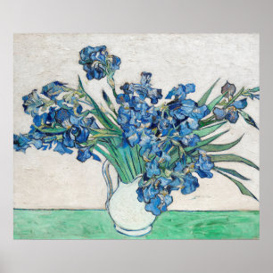 Poster Van Gogh Painting of Irises in (1890)