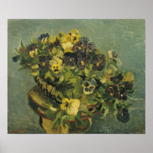 Poster Van Gogh - Panier de violettes
