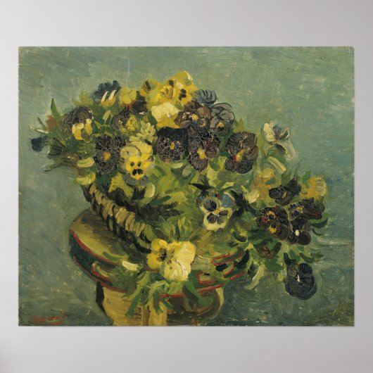 Poster Van Gogh - Panier de violettes (Devant)