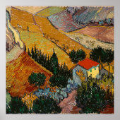Poster Van Gogh - Paysage avec Maison et Plowman, (Devant)