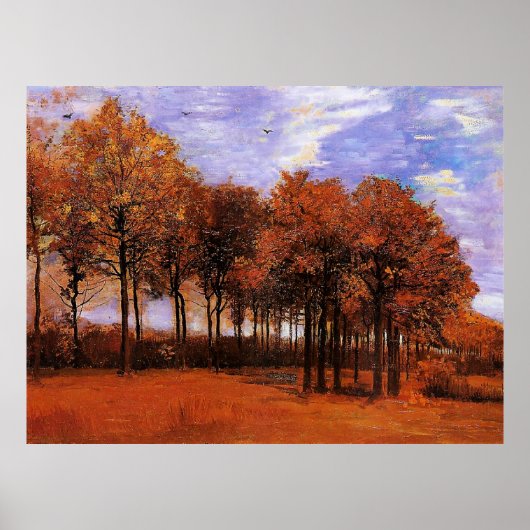 Poster Van Gogh - Paysage d'automne (Devant)