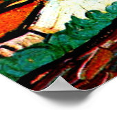 Poster Van Gogh - Paysage des Alpilles (Coin)