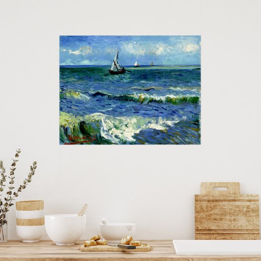 Poster Van Gogh - Paysage marin (Cuisine)