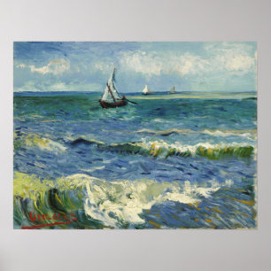 Poster Van Gogh - Paysage Marin Aux Saintes-Maries-De-La-