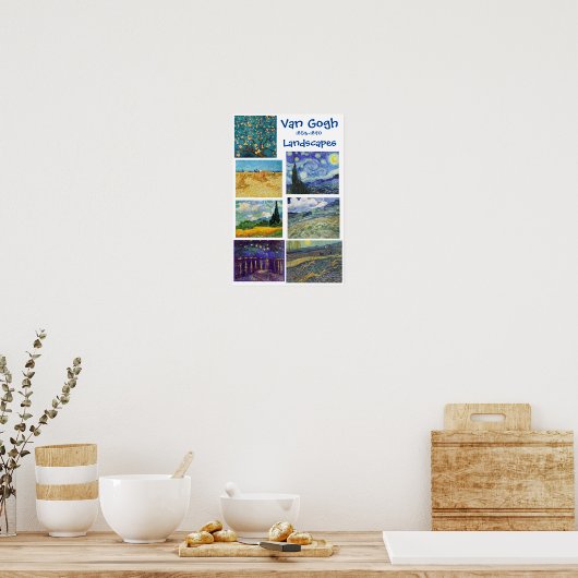 Poster Van Gogh, Paysages, (Cuisine)