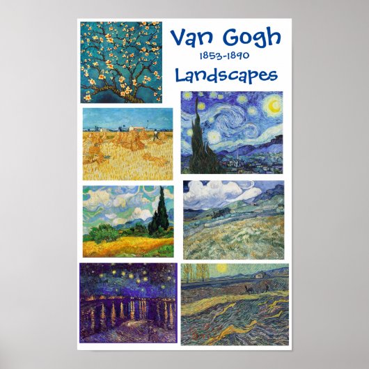 Poster Van Gogh, Paysages, (Devant)