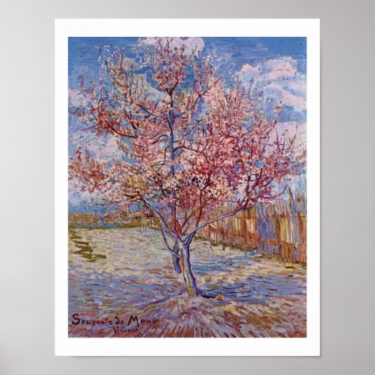Poster Van Gogh | Pêche à fleurs Arbres | 1888 (Devant)