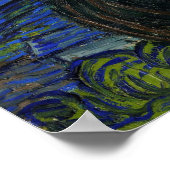 Poster Van Gogh Peinture de la nuit étoilée (1889) (Coin)