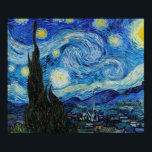 Poster Van Gogh Peinture de la nuit étoilée (1889)<br><div class="desc">Belle peinture de Vincent Van Gogh de La nuit étoilée en (1889). Cette oeuvre est une célèbre peinture de Vincent Van Gogh. Cette oeuvre aurait l'air belle sur n'importe quel mur.</div>