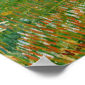 Poster Van Gogh Peinture de verger à fleurs (Coin)