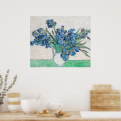 Poster Van Gogh Peinture d'Irises en (1890) (Cuisine)