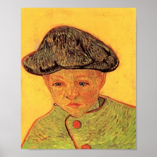 Poster Van Gogh - Portrait de Camille Roulin (Devant)