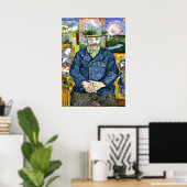 Poster Van Gogh - Portrait de Pere Tanguy, art (Bureau à domicile)