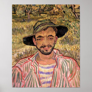 Poster Van Gogh - Portrait d'un jeune paysan