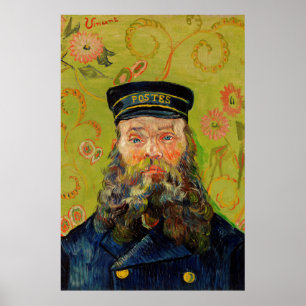 Poster Van Gogh Postman Portrait Peinture Antique Art