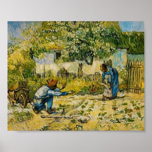 Poster Van Gogh - Premiers pas (après Millet) (Devant)