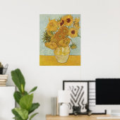 Poster Van Gogh Prints : Van Gogh Sunflowers (Bureau à domicile)