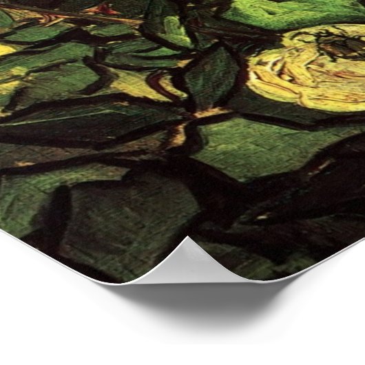 Poster Van Gogh - Rose et Beetle (Coin)