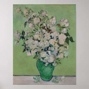 Poster Van Gogh Rose Floral Peinture