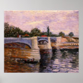 Poster Van Gogh Seine River avec Pont del Grande Jette (Devant)