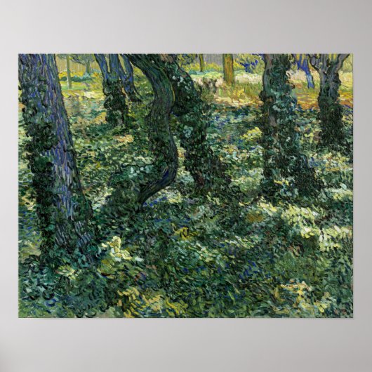 Poster Van Gogh - Sous-bois (Devant)