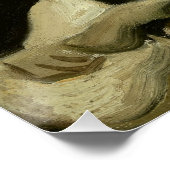 Poster Van Gogh, squelette avec une cigarette allumée (Coin)