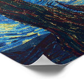 Poster Van Gogh Starry Classic Nuit Impressionnisme Art (Coin)