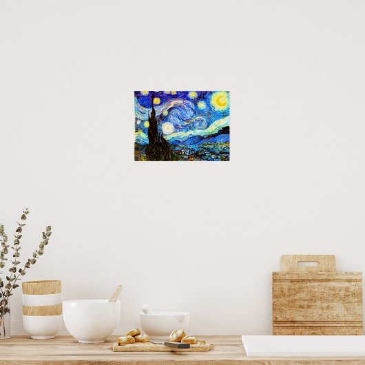 Poster Van Gogh Starry Night Fine Art (Cuisine)