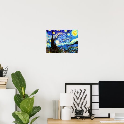 Poster Van Gogh Starry Night Fine Art (Bureau à domicile)