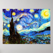 Poster Van Gogh Starry Night Fine Art (Devant)