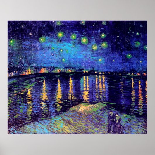 Poster Van Gogh Starry Night Over Rhone (F474) Fine Art (Devant)