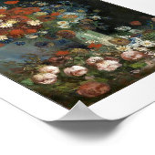 Poster Van Gogh Still Life avec Fleurs de prairie et Rose (Coin)