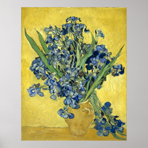 Poster Van Gogh Still Life Vase, Irises (F678) Fine Art